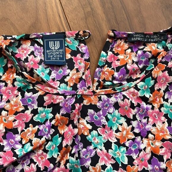 Emanuel Ungaro silk floral top - Picture 2 of 3